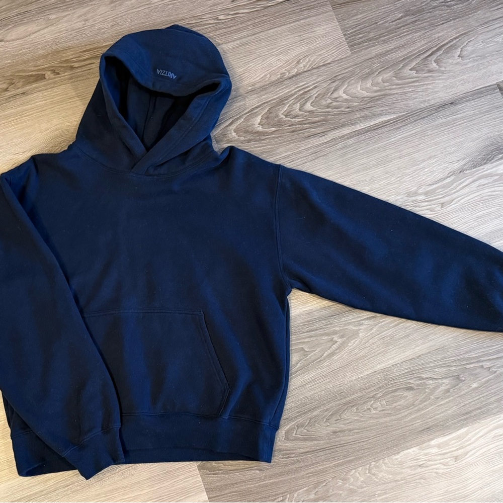 Aritzia Cozy Sweatfleece Hoodie in Admiral, Women’s L